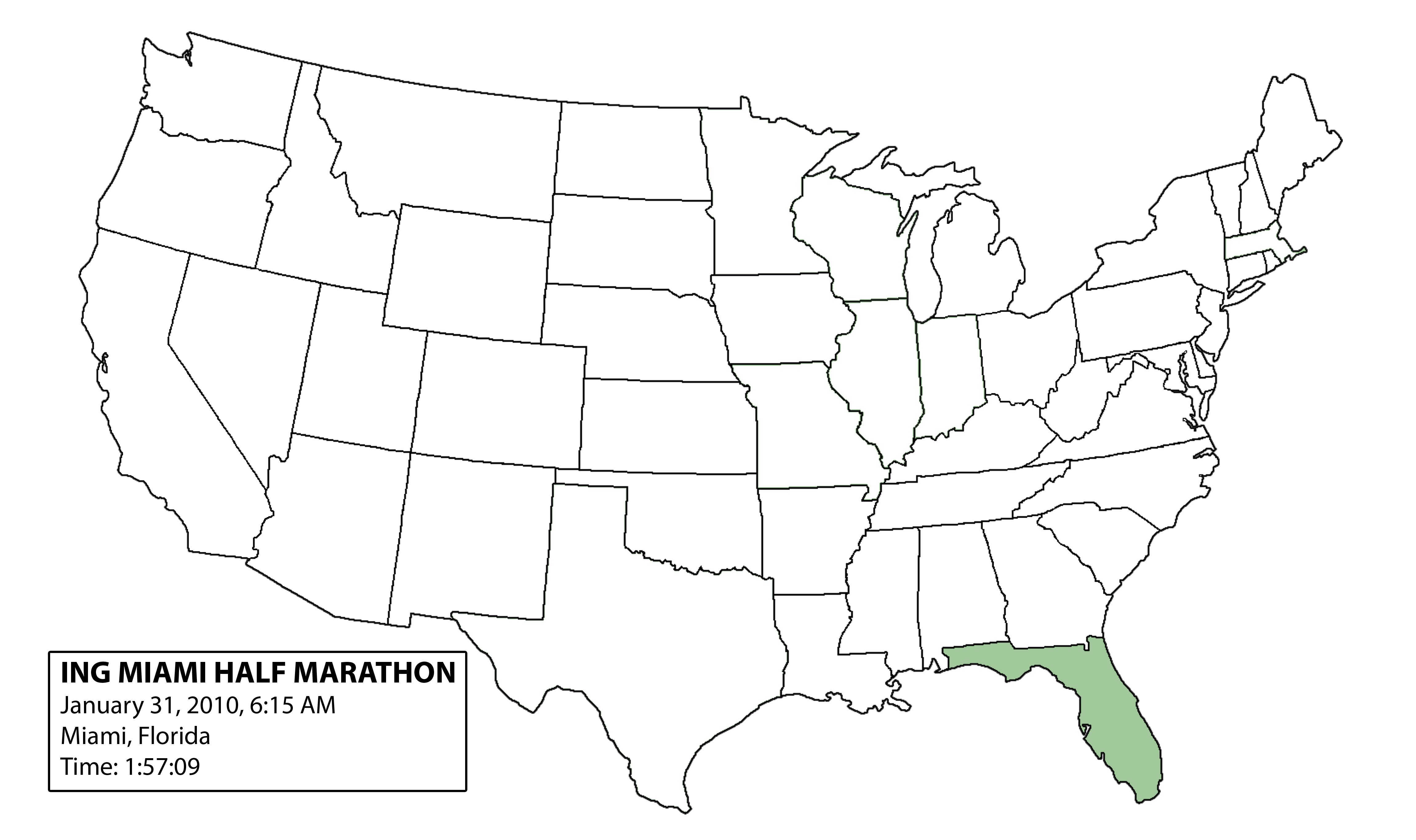 State 1: Florida (2010 ING Miami Half Marathon) | Dan&#39;s Marathon