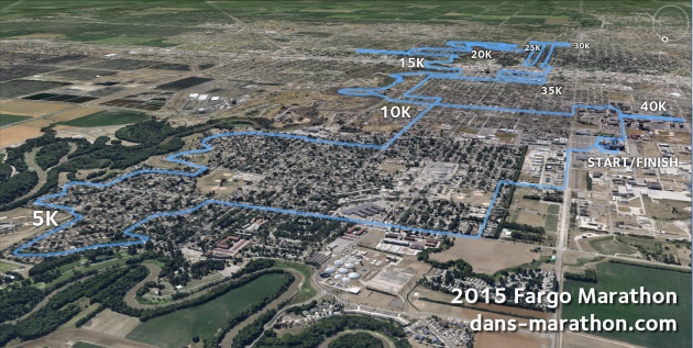 2015 Fargo Marathon Google Earth Rendering